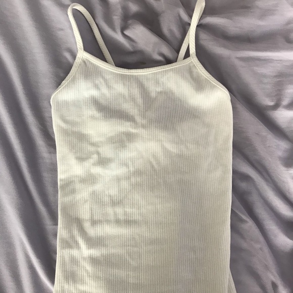 Active USA - White Criss Cross Back bodysuit - Picture 2 of 5